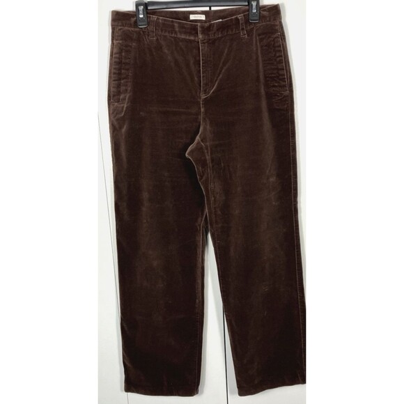 Liz Claiborne Pants - Vintage Liz Claiborne Tabitha Womens Soft Velvet Chocolate Brown Pants Size 10